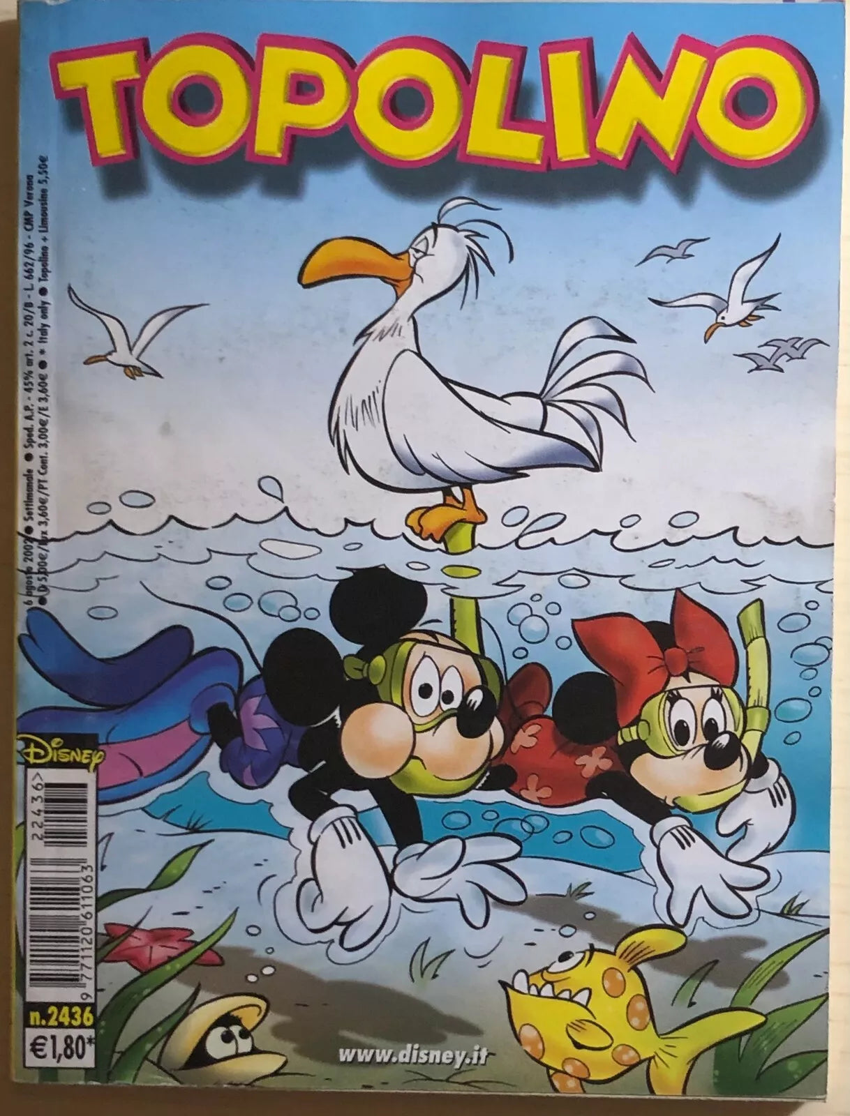 Topolino 2436 di Disney, 2002, Panini