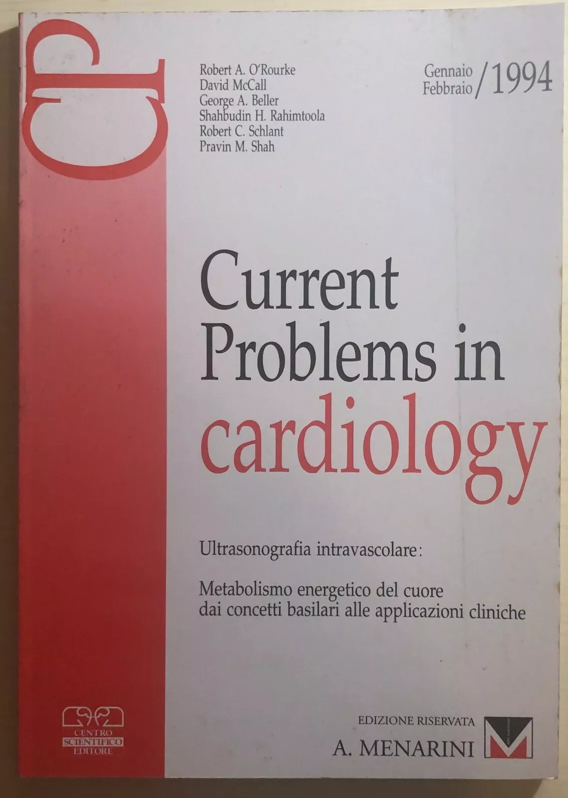 Current problems in cardiology gen-feb 1994 di Aa.vv., 1994, A. Menarini