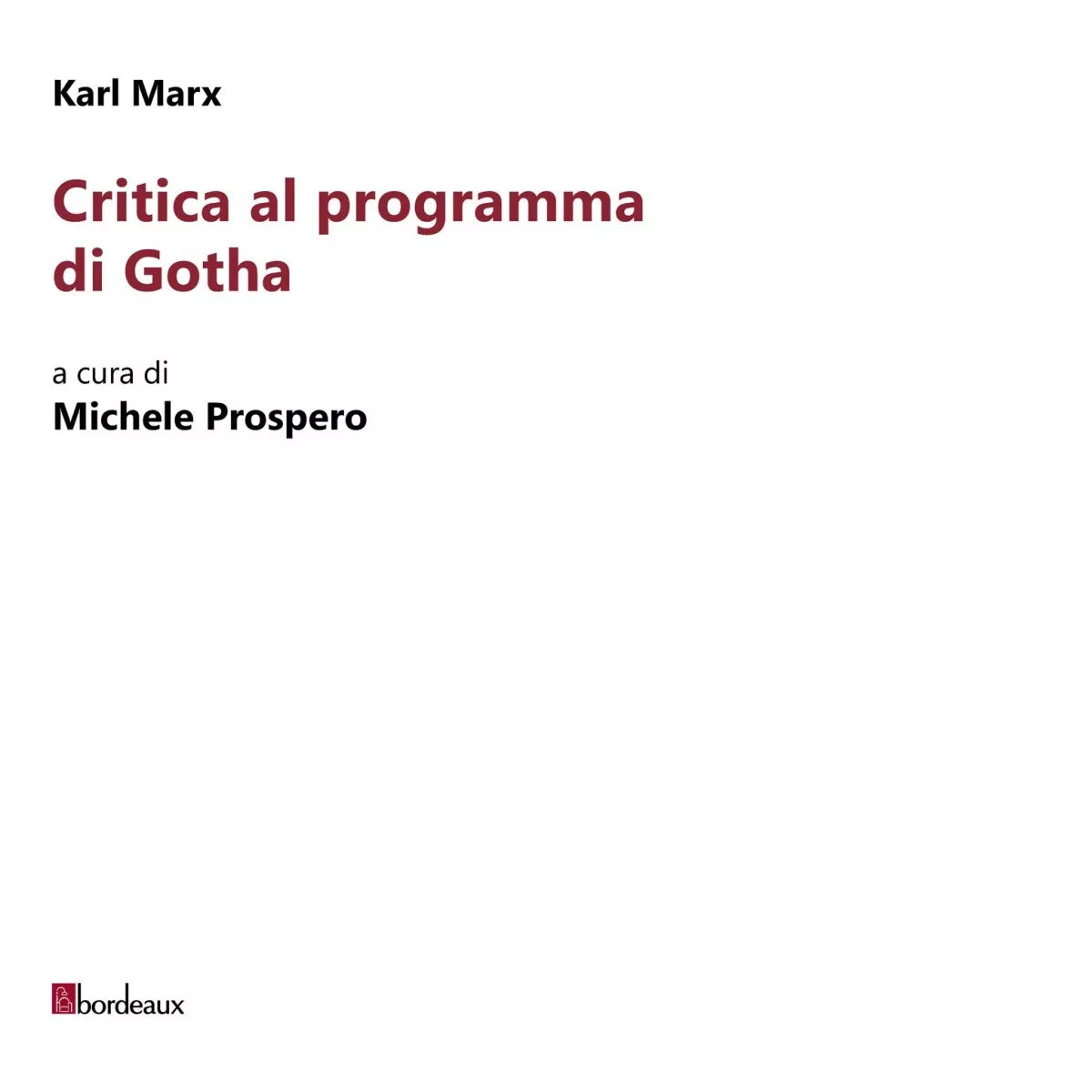 Critica al programma di Gotha di Karl Marx