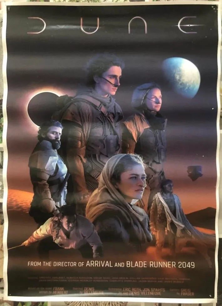 Poster locandina Dune 45x32 cm ORIGINALE da cinema 2021 di Denis Villeneuve
