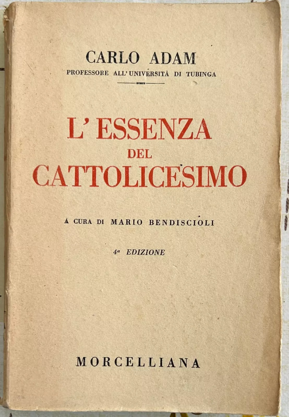L essenza del Cattolicesimo di Carlo Adam