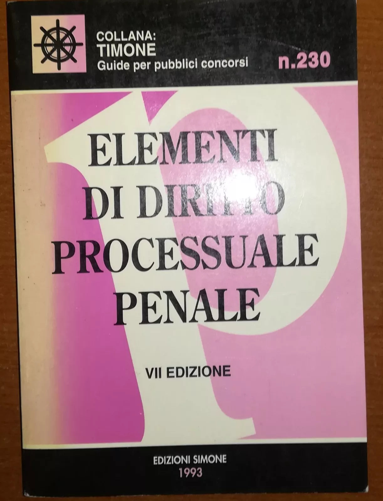 Elementi di diritto processuale penale- AA.VV. . Simone - 1993 - M
