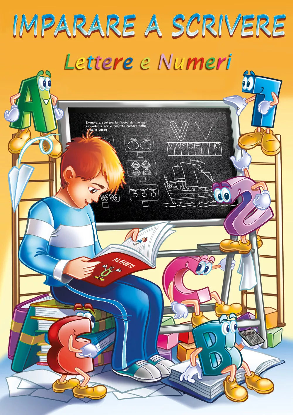 Lettere e numeri per bambini fino a 5 anni Impara a scrivere le lettere dell al