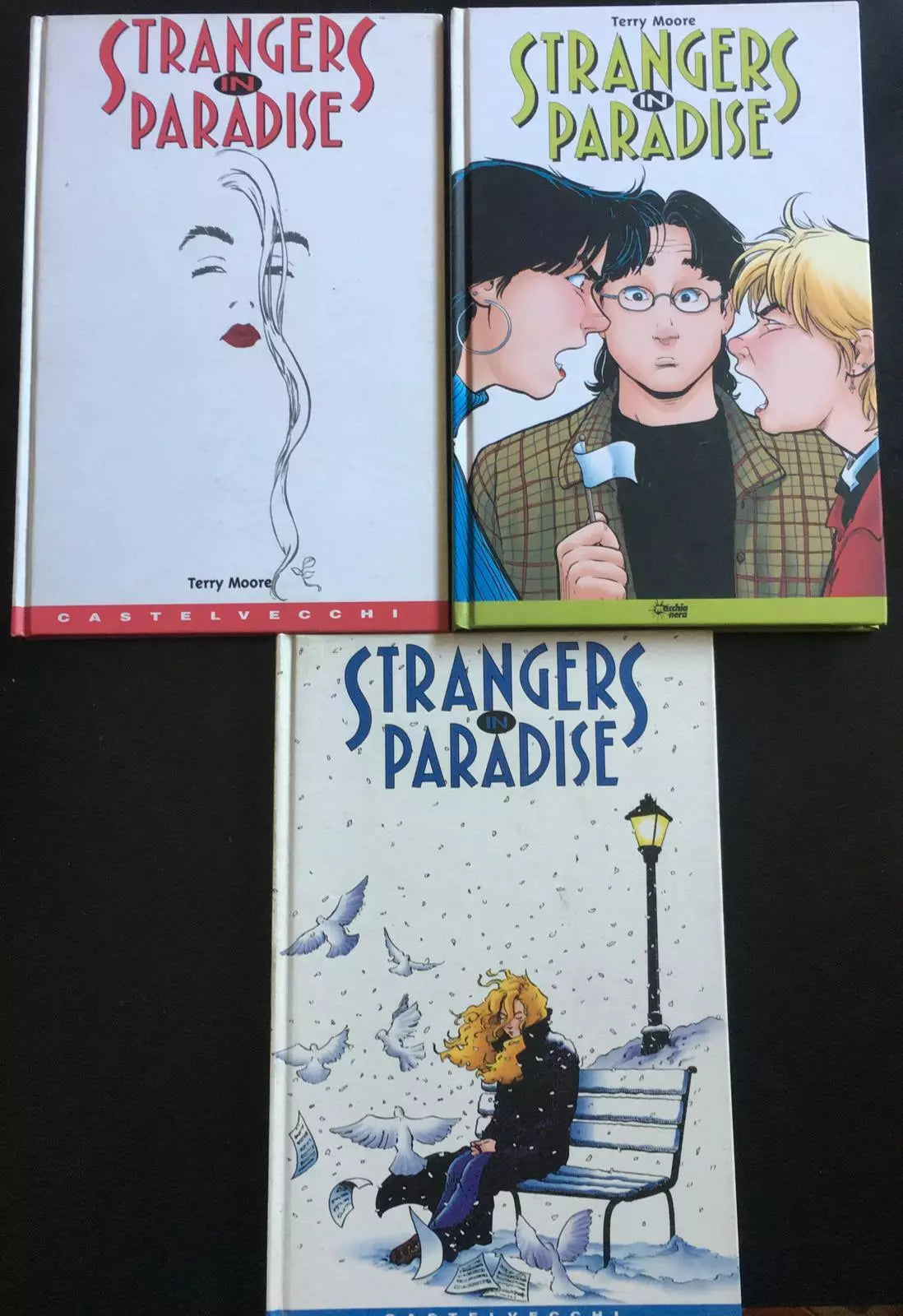 Strangers in Paradise vol. 1-2-8 - Terry Moore, 1998-00, Macchianera - P