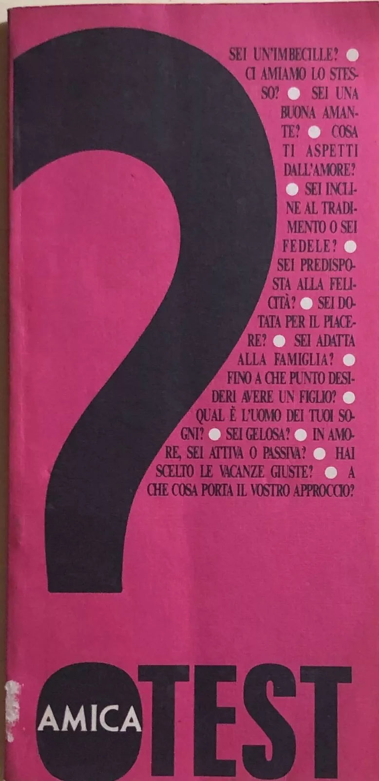 Amica test di Aa.vv., 1989, Rcs Rizzoli Periodici