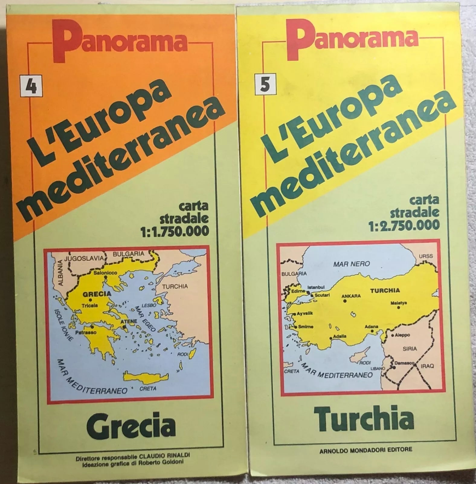 L’Europa mediterranea Panorama 4-5 Grecia Turchia di Aa.vv., 1989, Panorama