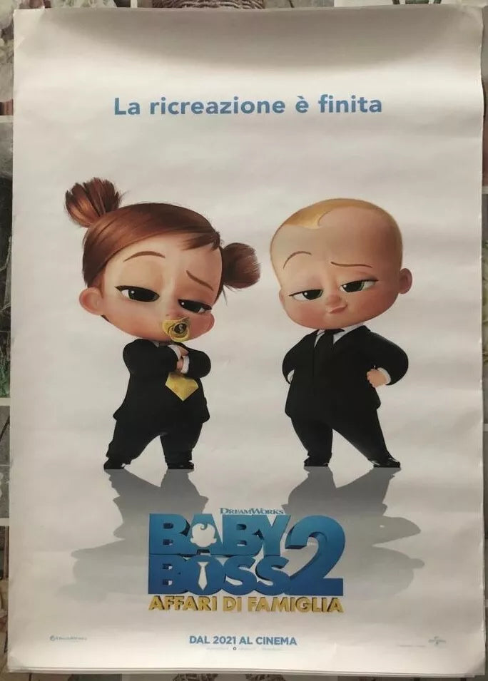 Poster locandina Baby boss 2 45x32 cm ORIGINALE da cinema 2021 di Tom McGrath