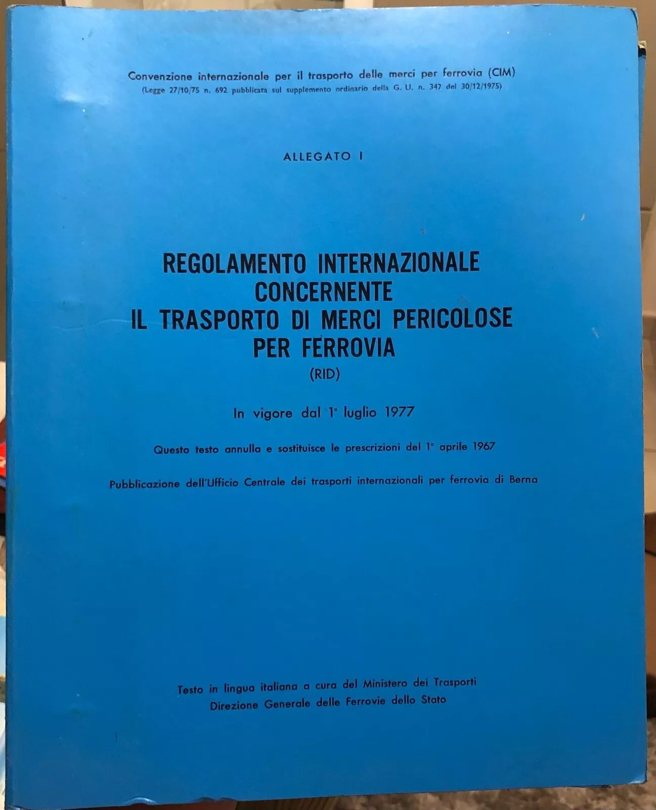 Regolamento internazionale concernente il trasporto di merci pericolose per ferr