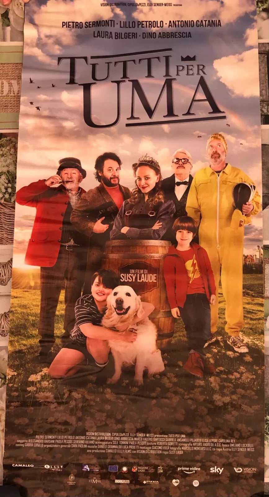 Poster locandina Tutti per Uma 33x70 cm ORIGINALE da cinema 2021 di Susy Laude