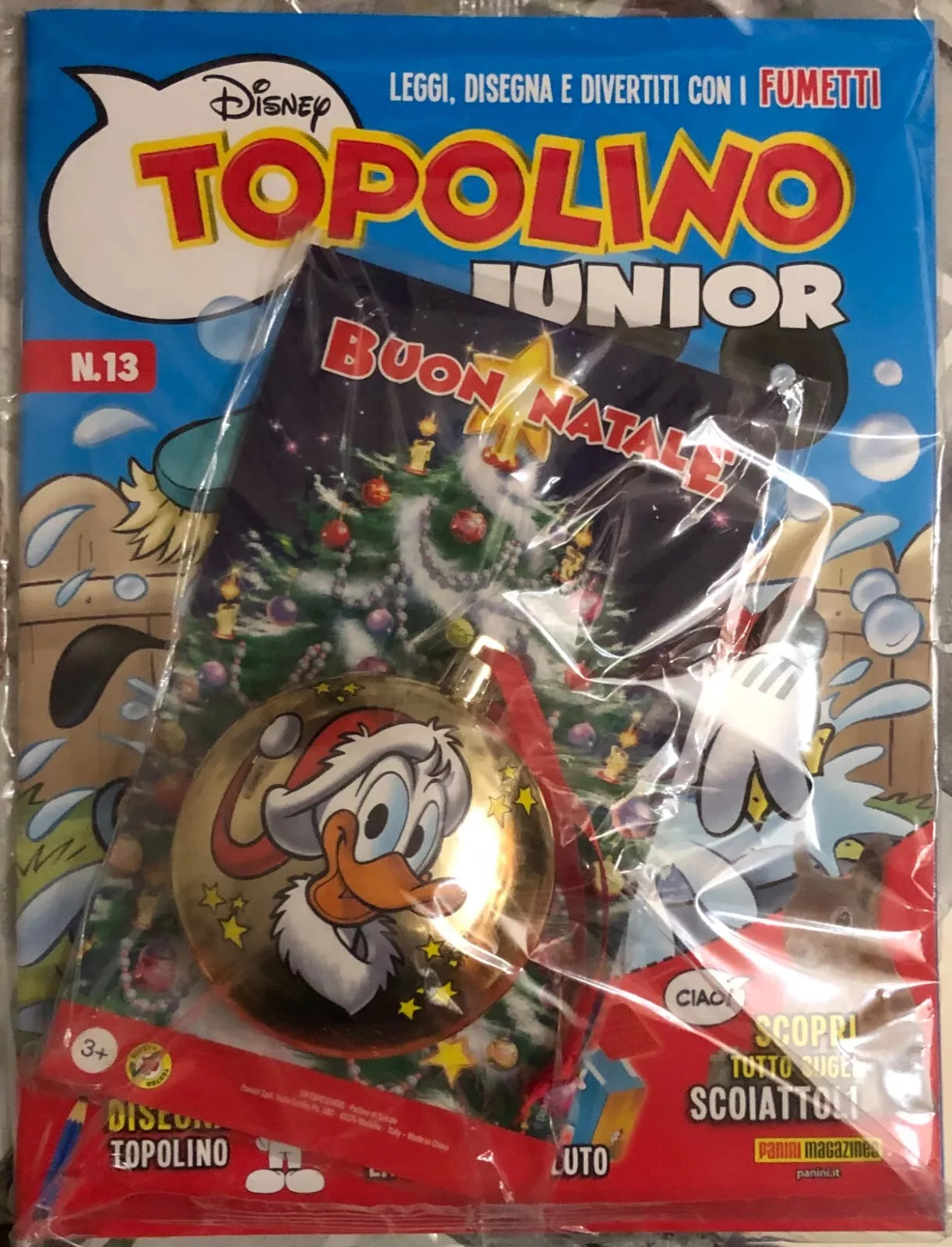 Topolino Junior n 13 Palla di Natale Paperino di Walt Disney