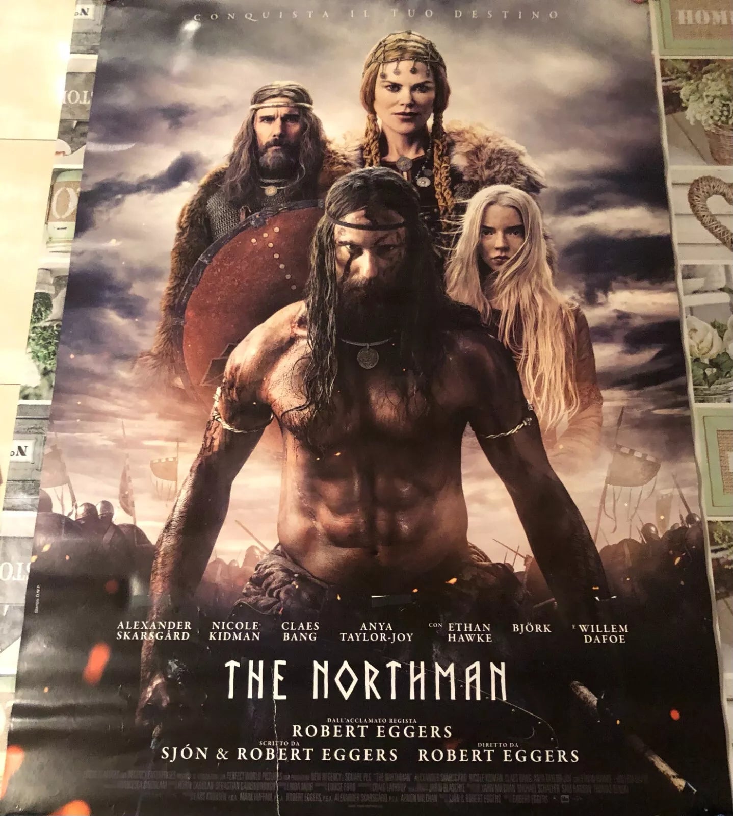 Poster locandina The Northman 100x70 cm ORIGINALE da cinema 2022 di Robert Egge