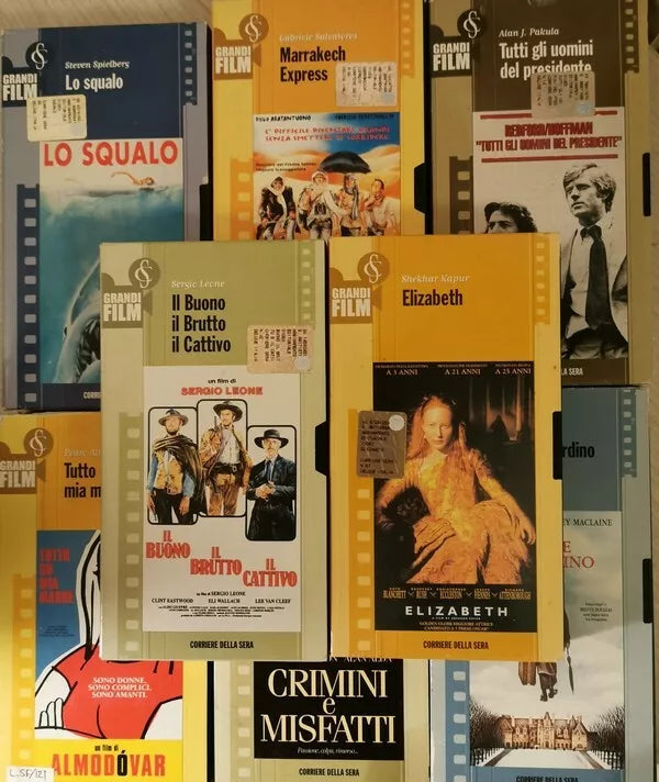 COLLANA GRANDI FILM DEL CORRIERE DELLA SERA. 9 VHS