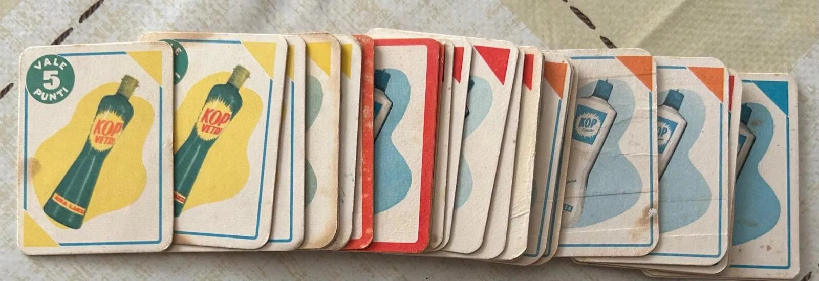 Lotto 26 figurine card Miralanza Kop Vetri Liquido di Aa vv