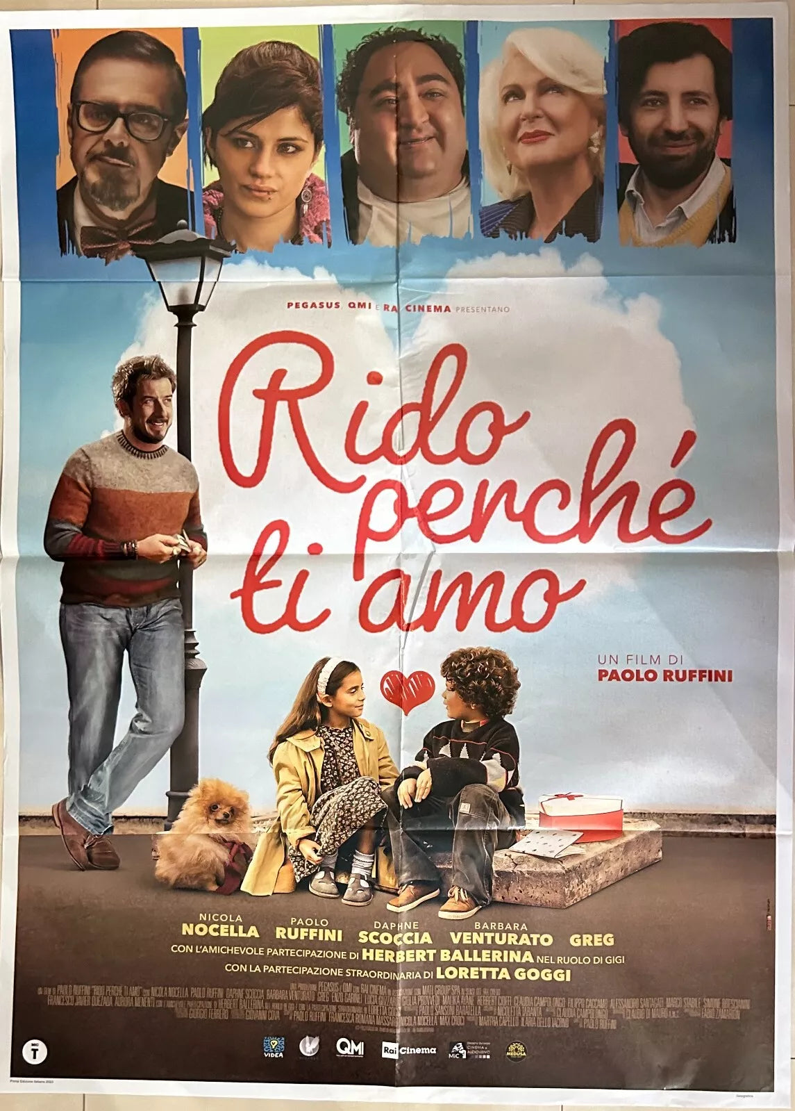 Poster locandina Rido perch ti amo 100x140 ORIGINALE da cinema di Paolo Ruffin