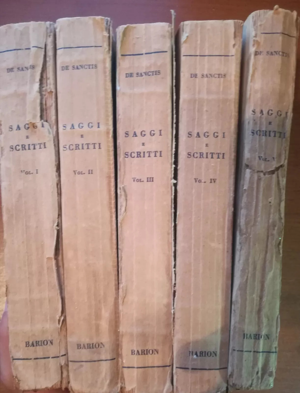 Saggi e scritti vol. I-II-III-Iv-V - F.De sanctis - Barion - 1947 - M