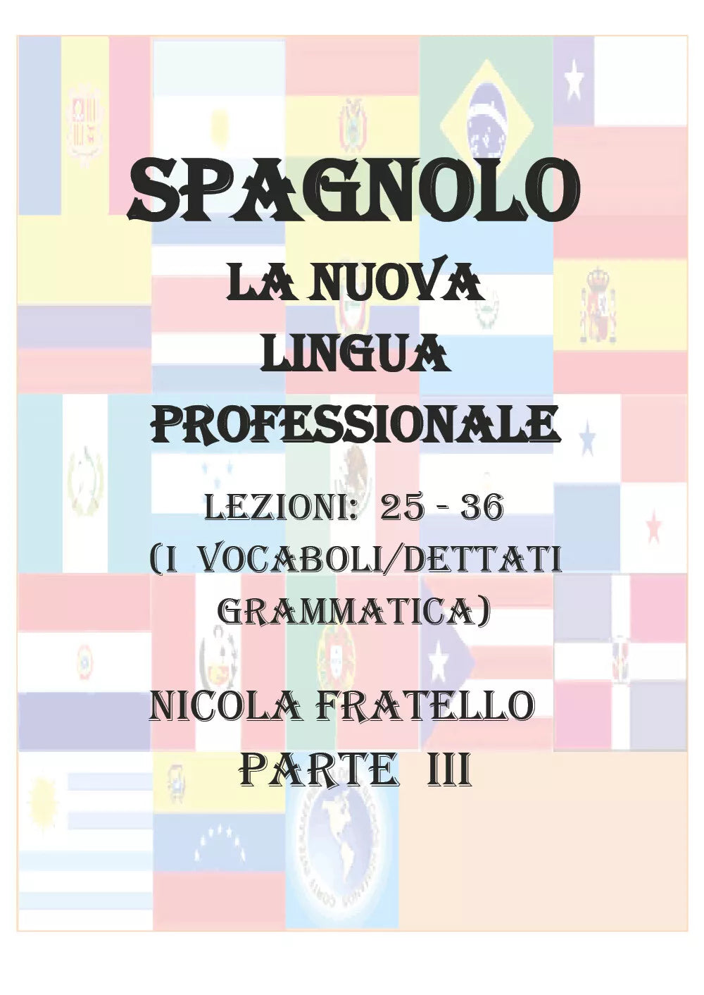 La Nuova Lingua Professionale Spagnolo - Parte III - Nicola Fratello - P