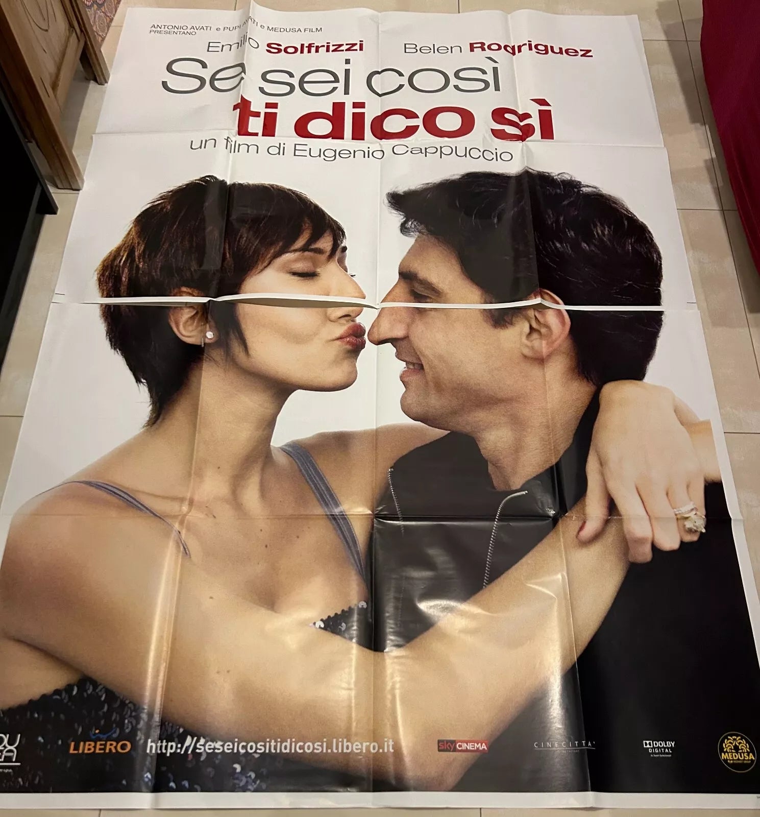 Poster locandina Se sei cos ti dico s 140x200 in due pezzi ORIGINALE da cinema