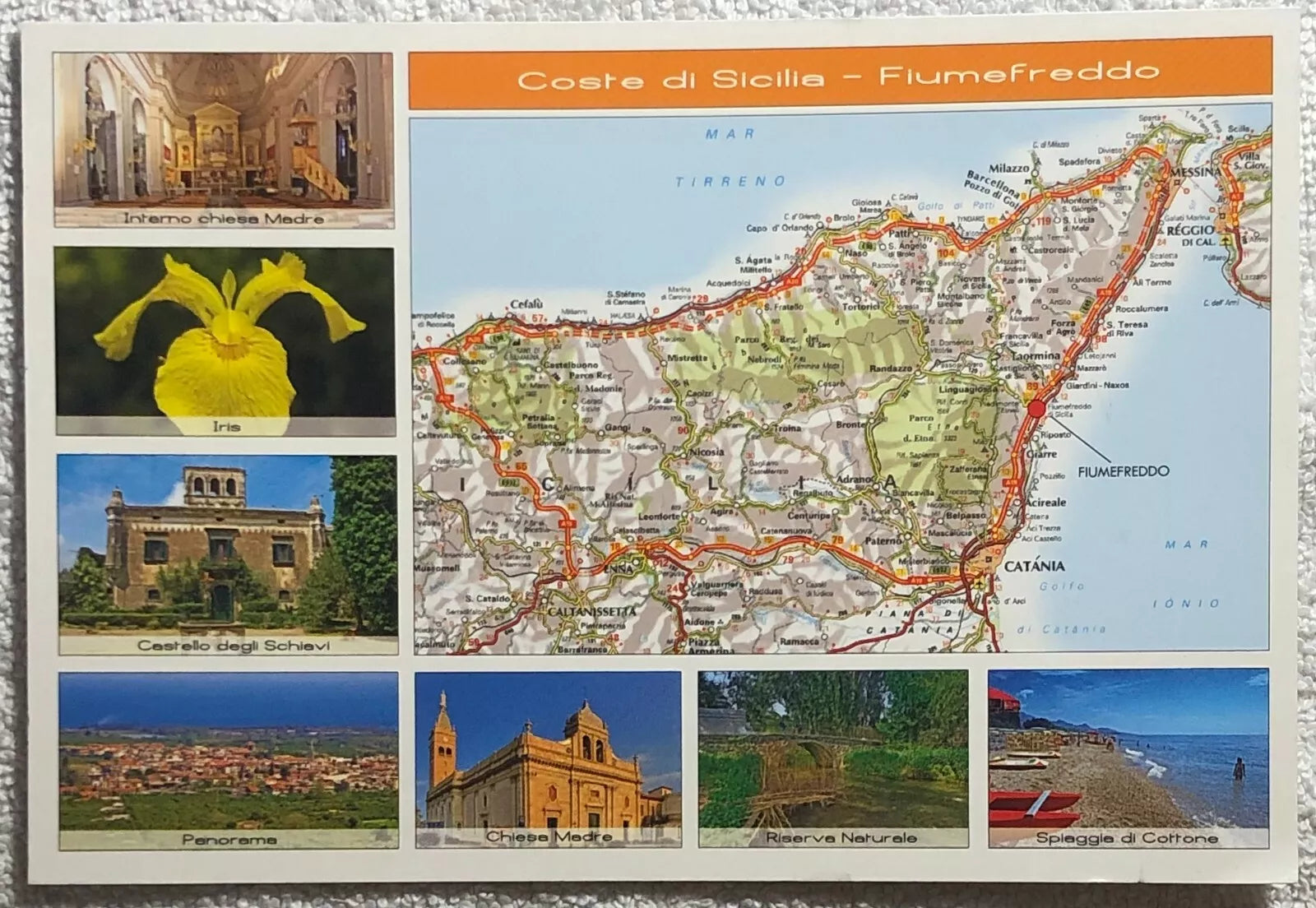 Cartolina Coste di Sicilia - Fiumefreddo di Sicilia di Aa.vv., 2011, Edizioni