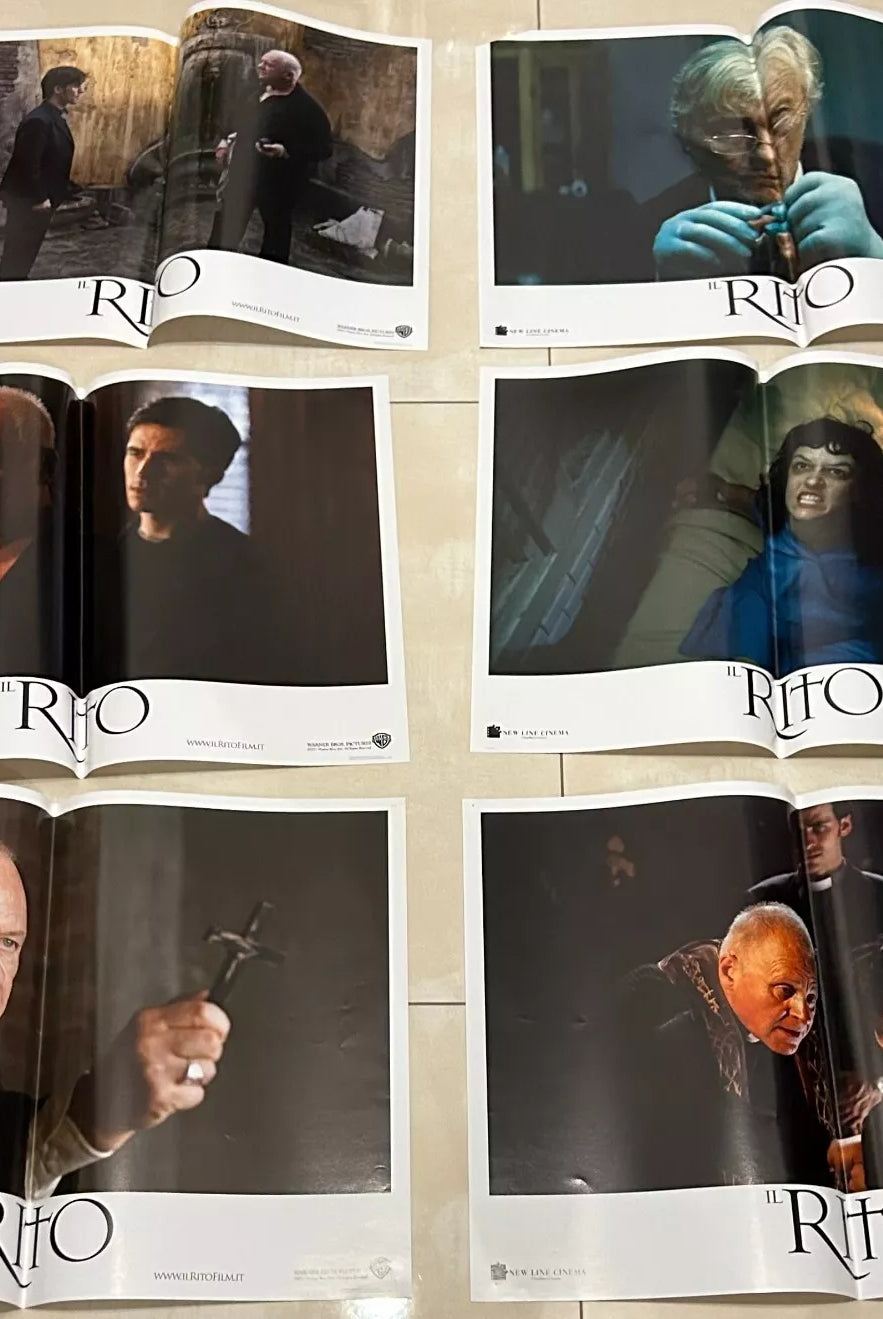 Set di 6 poster locandine Il rito 40x60 ORIGINALI da cinema di Mikael H fstr m