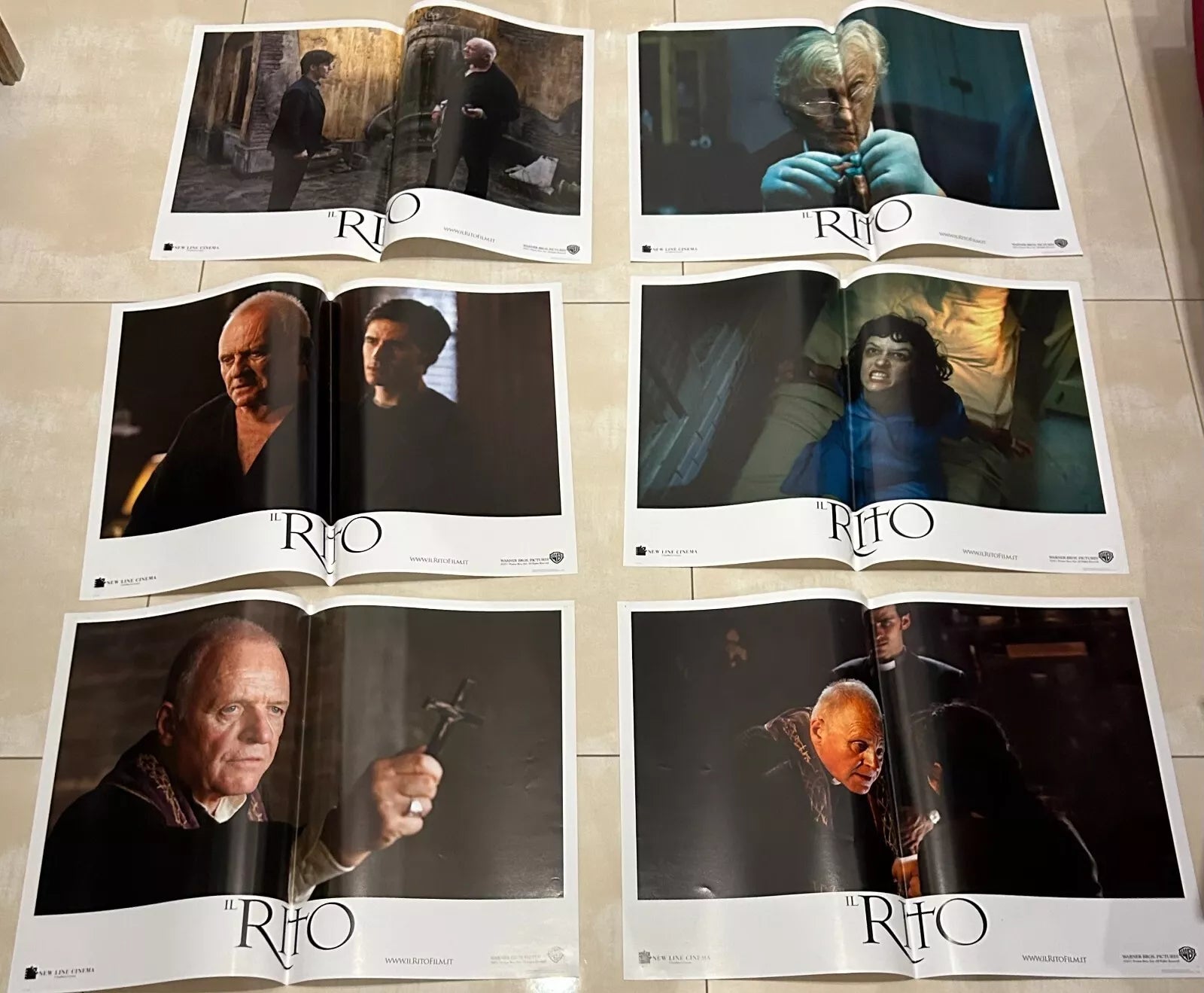Set di 6 poster locandine Il rito 40x60 ORIGINALI da cinema di Mikael H fstr m
