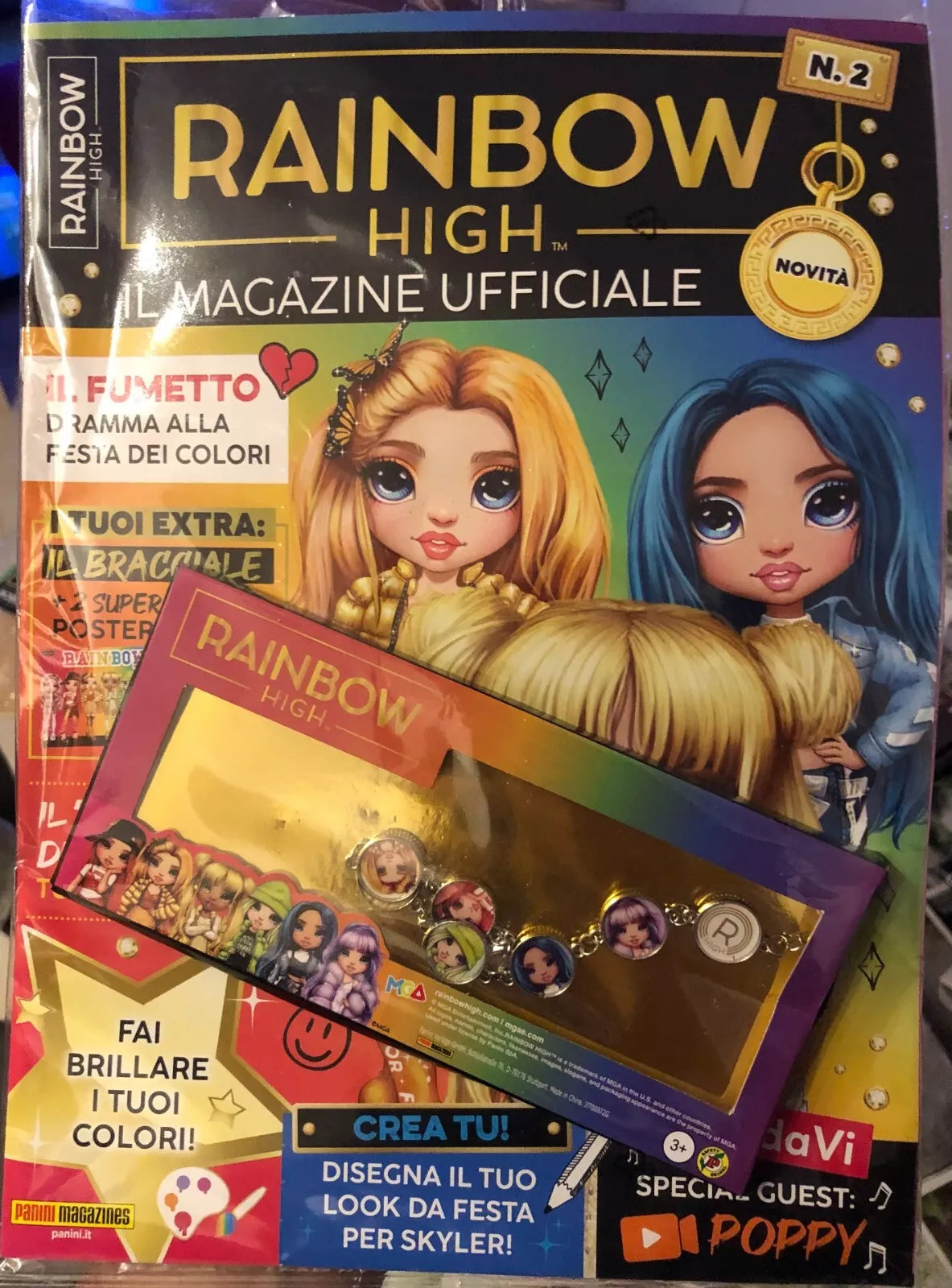Rainbow High Magazine n 2 Bracciale 2 super poster di Panini