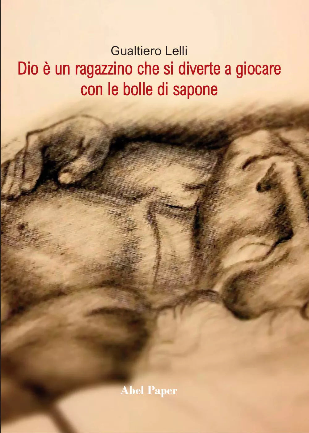 Dio e un ragazzino che si diverte a giocare con le bolle di sapone di Gualtiero