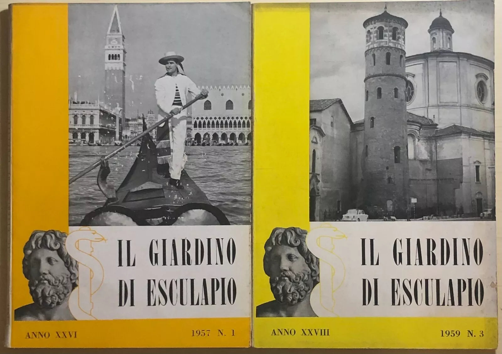 Il giardino di Esculapio nr.1 1957-3 1957-1-3-4 1960 di Aa.vv., Roche Milano