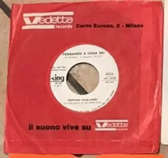 SETTEMBRE PENSANDO A COSA SEI VINILE 45 GIRI di Peppino Gagliardi