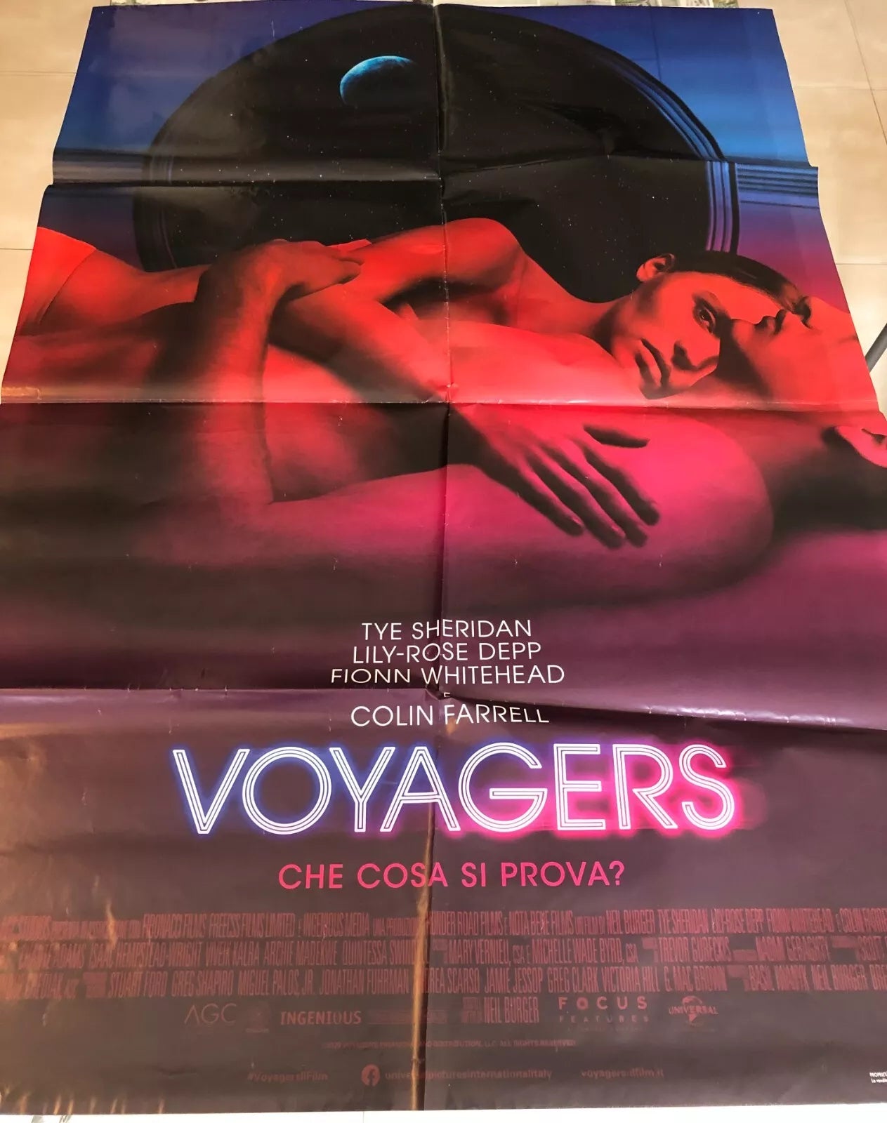 Poster locandina Voyagers 100x140 cm ORIGINALE da cinema 2021 di Neil Burger