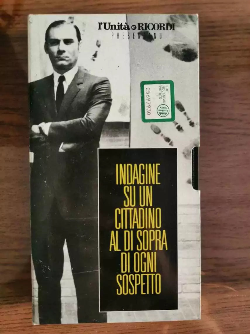 Indagine su un cittadino al di spora di ogni sospetto E. Pieri - VHS - 1970 - AR