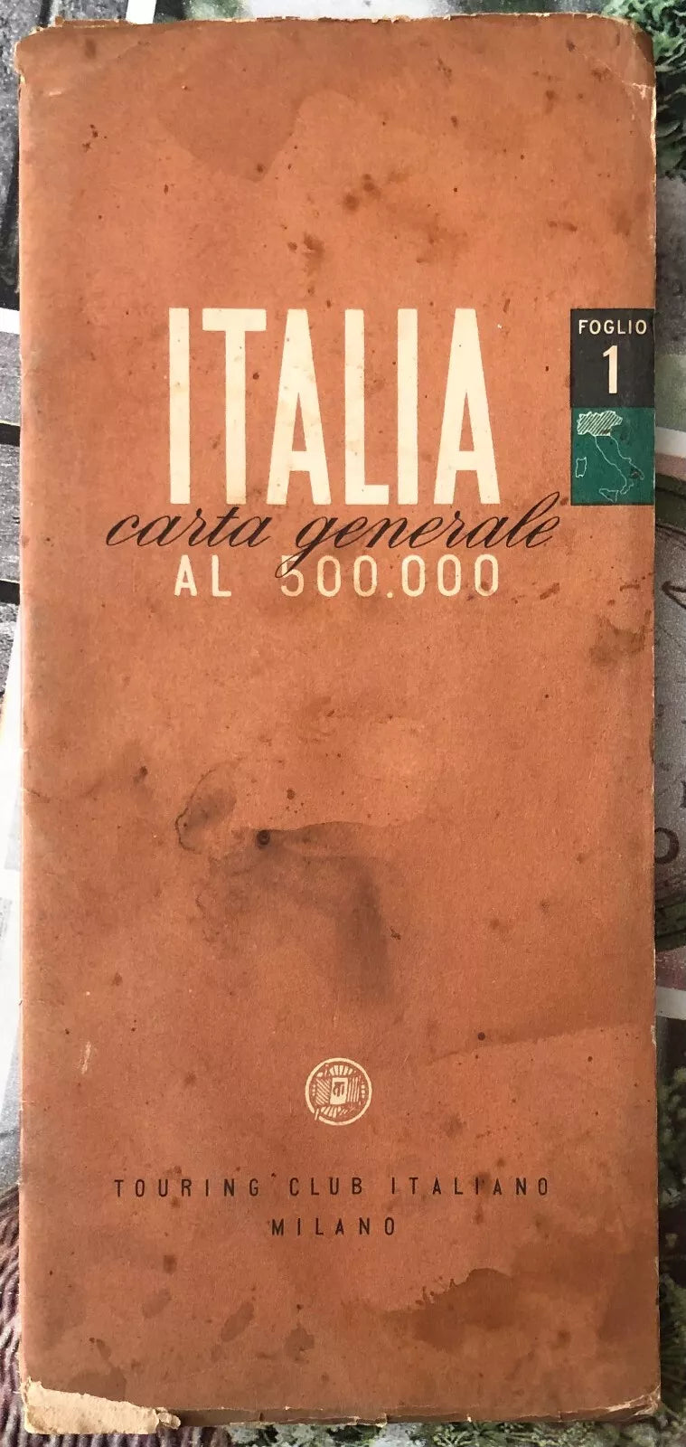 Italia carta generale al 500 000 Foglio 1 di Touring Club Italiano