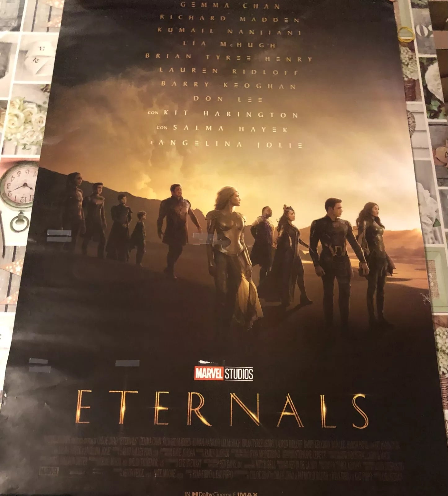 Poster locandina Eternals 100x70 cm ORIGINALE da cinema 2021 di Chlo Zhao