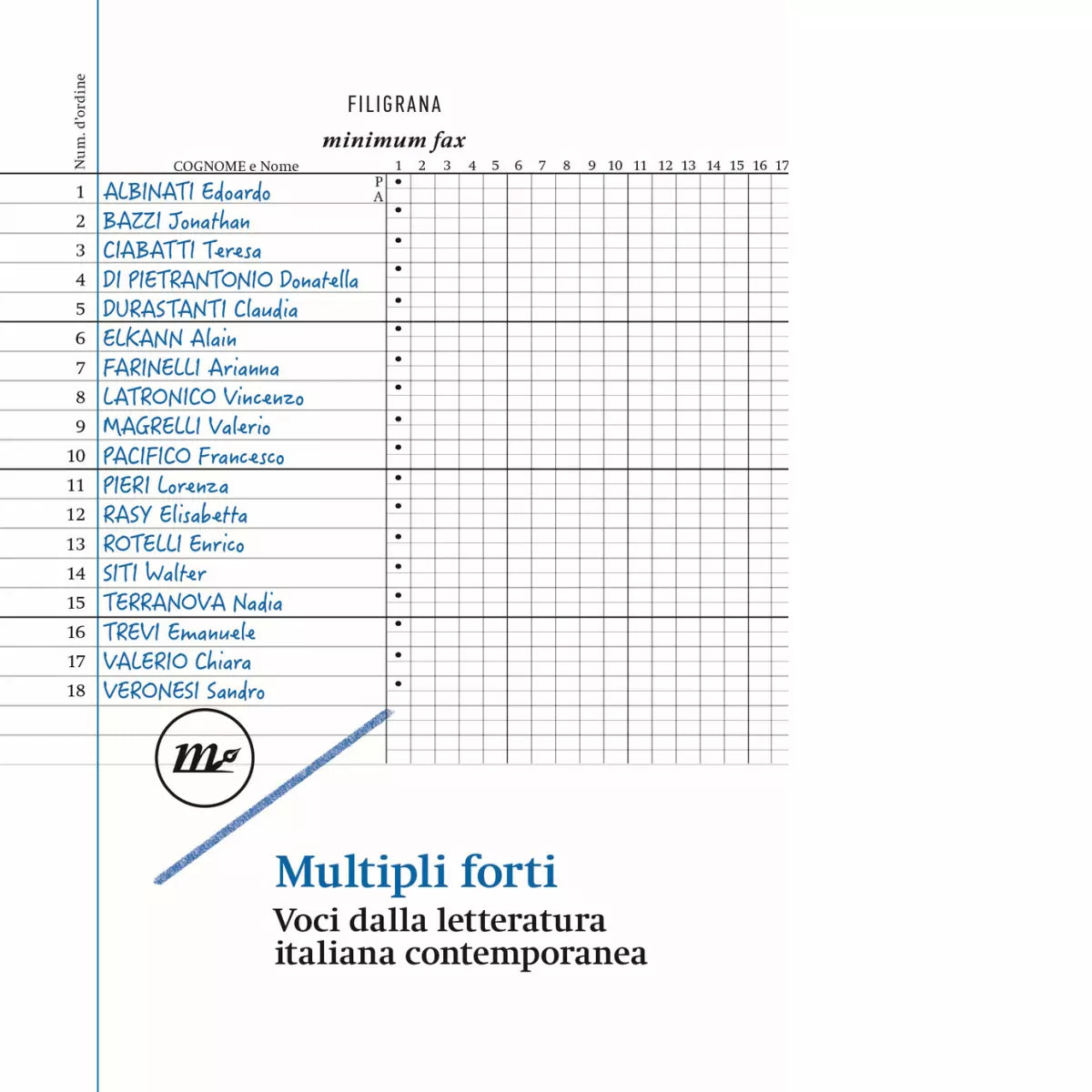 Multipli forti Voci dalla letteratura italiana contemporanea