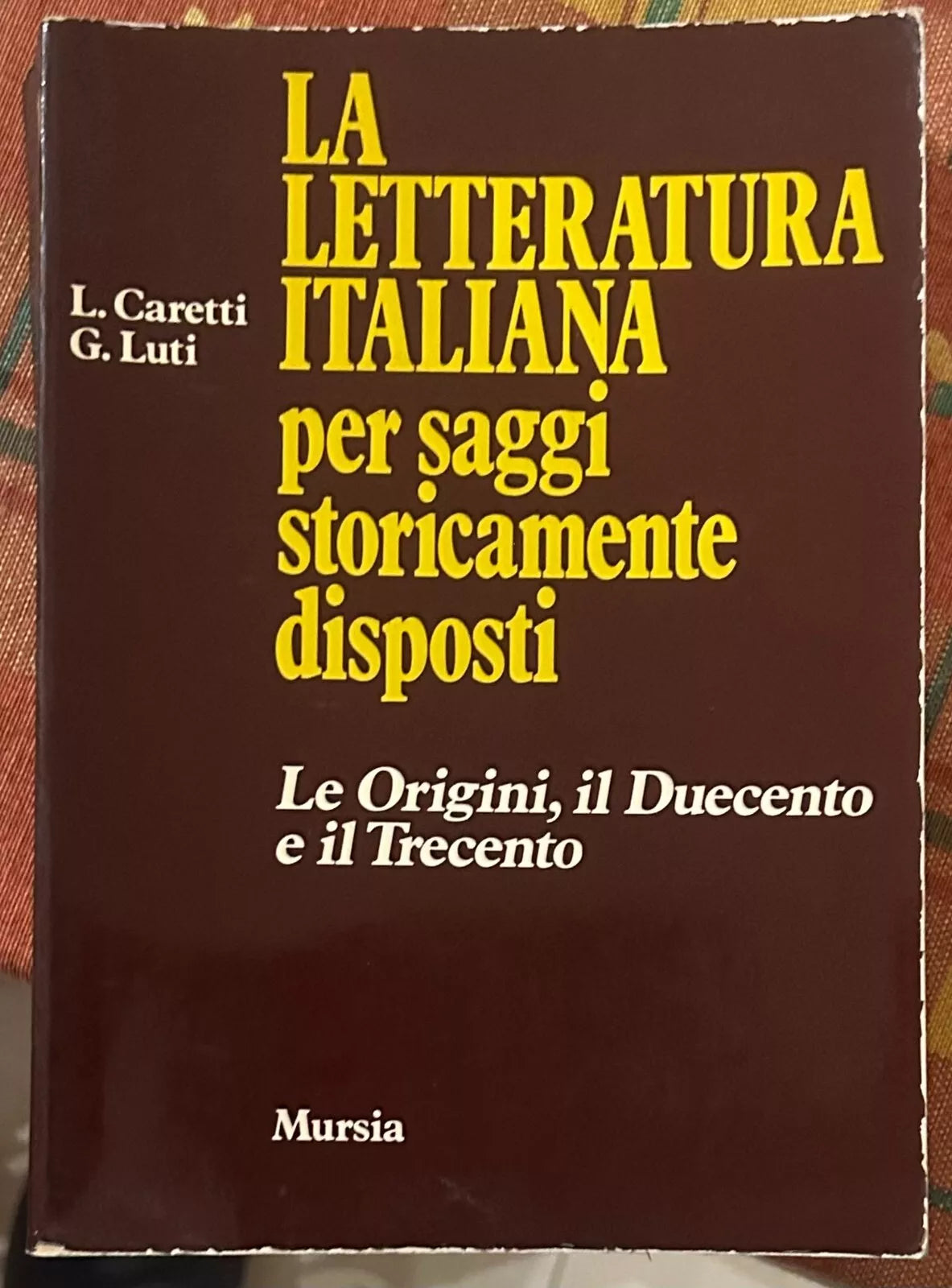 La letteratura italiana 1 Le Origini