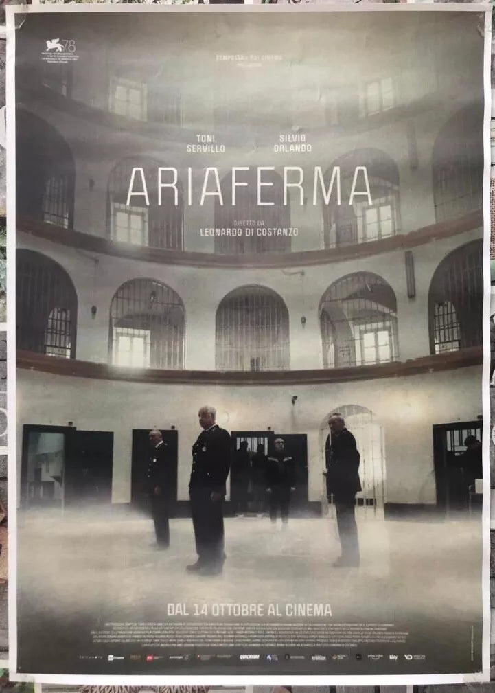 Poster locandina Ariaferma 45x32 cm ORIGINALE da cinema 2021 di Leonardo Di Cost