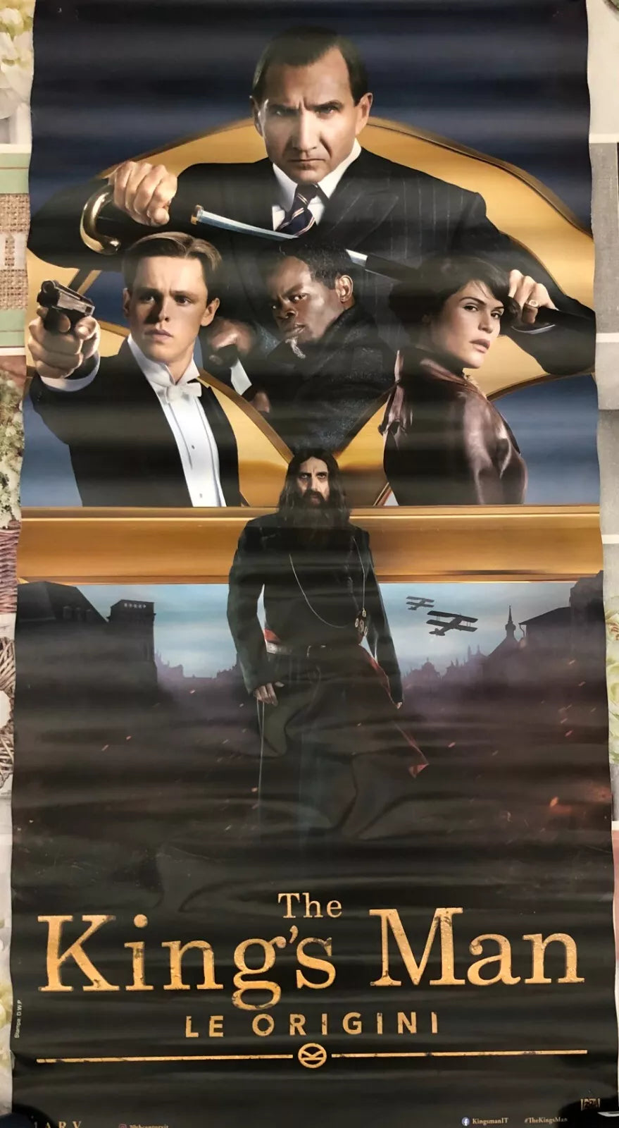 Poster locandina The King s man Le origini 33x70 cm ORIGINALE da cinema 2021 di