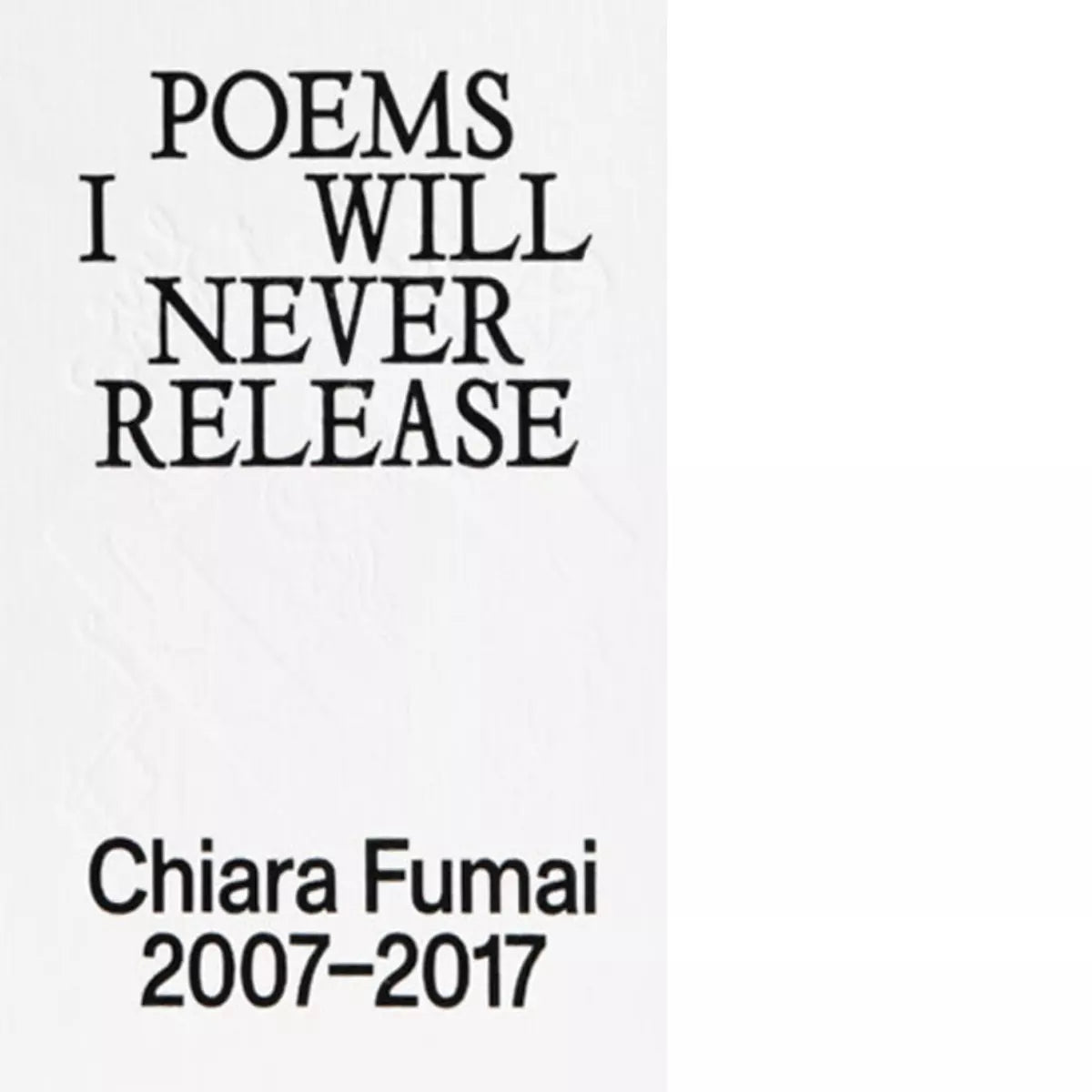 Poems I will never release di F Urbano Ragazzi