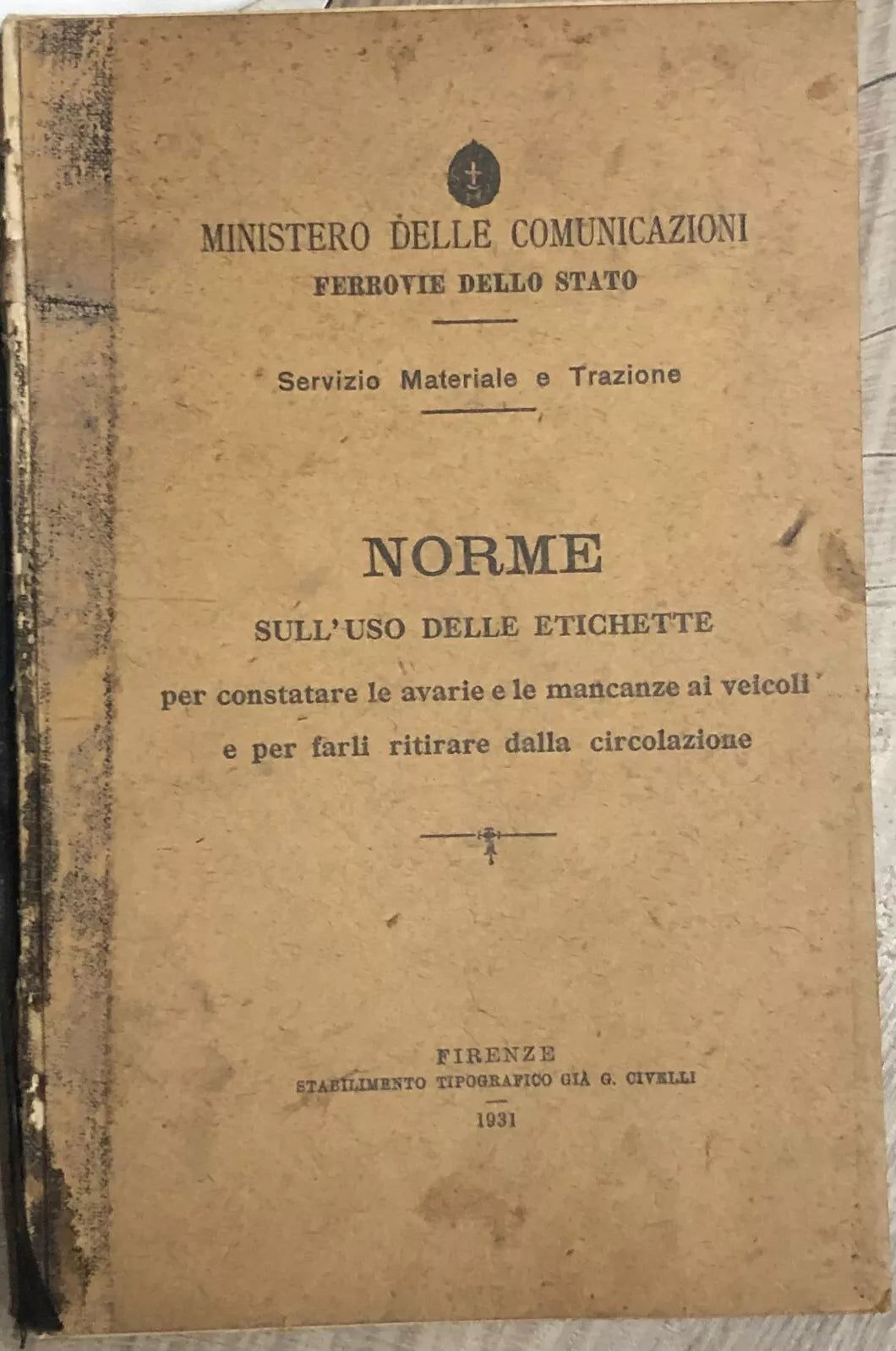 Norme sull uso delle etichette per constatare le avarie e le mancanze ai veicoli