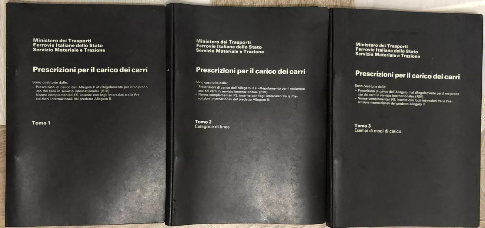 Prescrizioni per il carico dei carri Tomi 1
