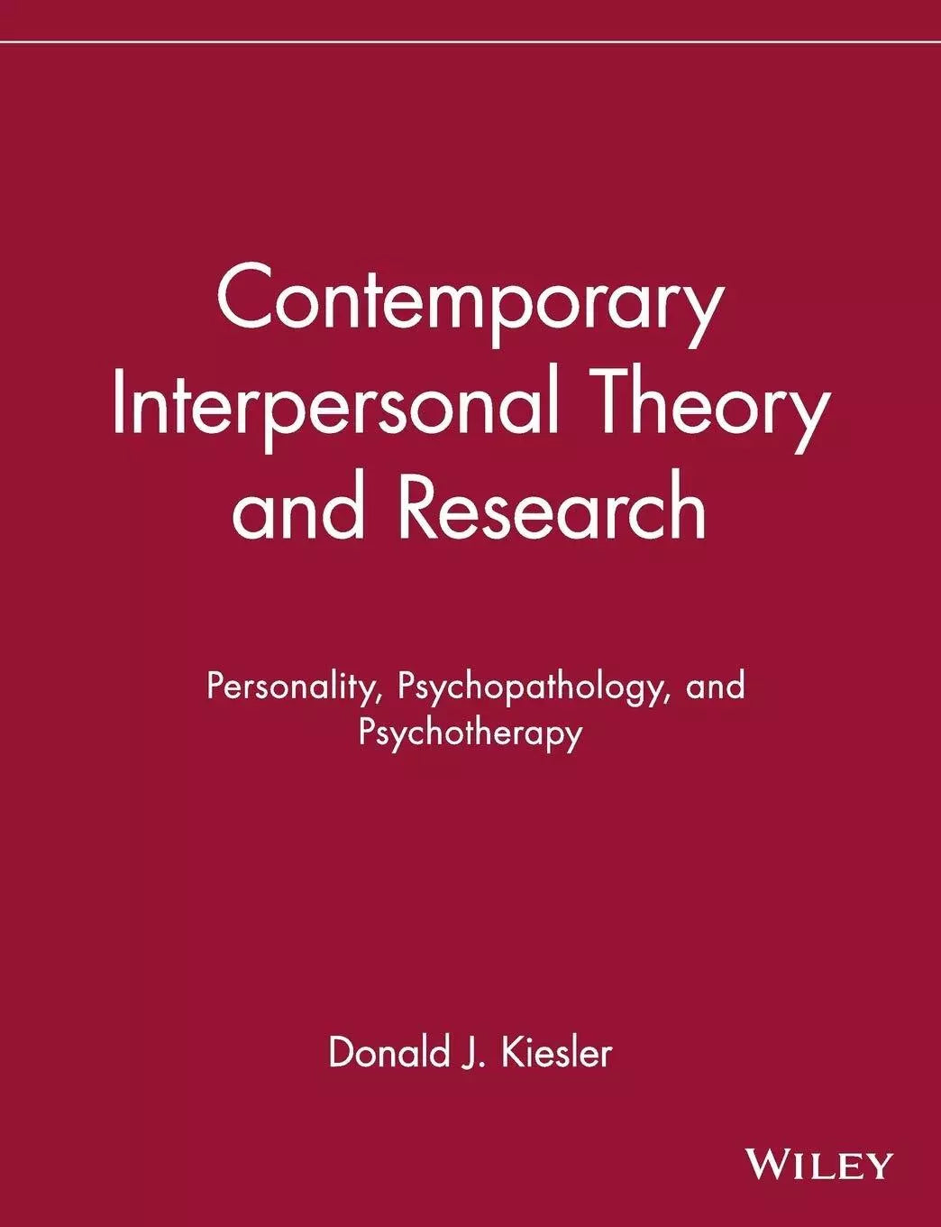 Contemporary Interpersonal Theory and Research