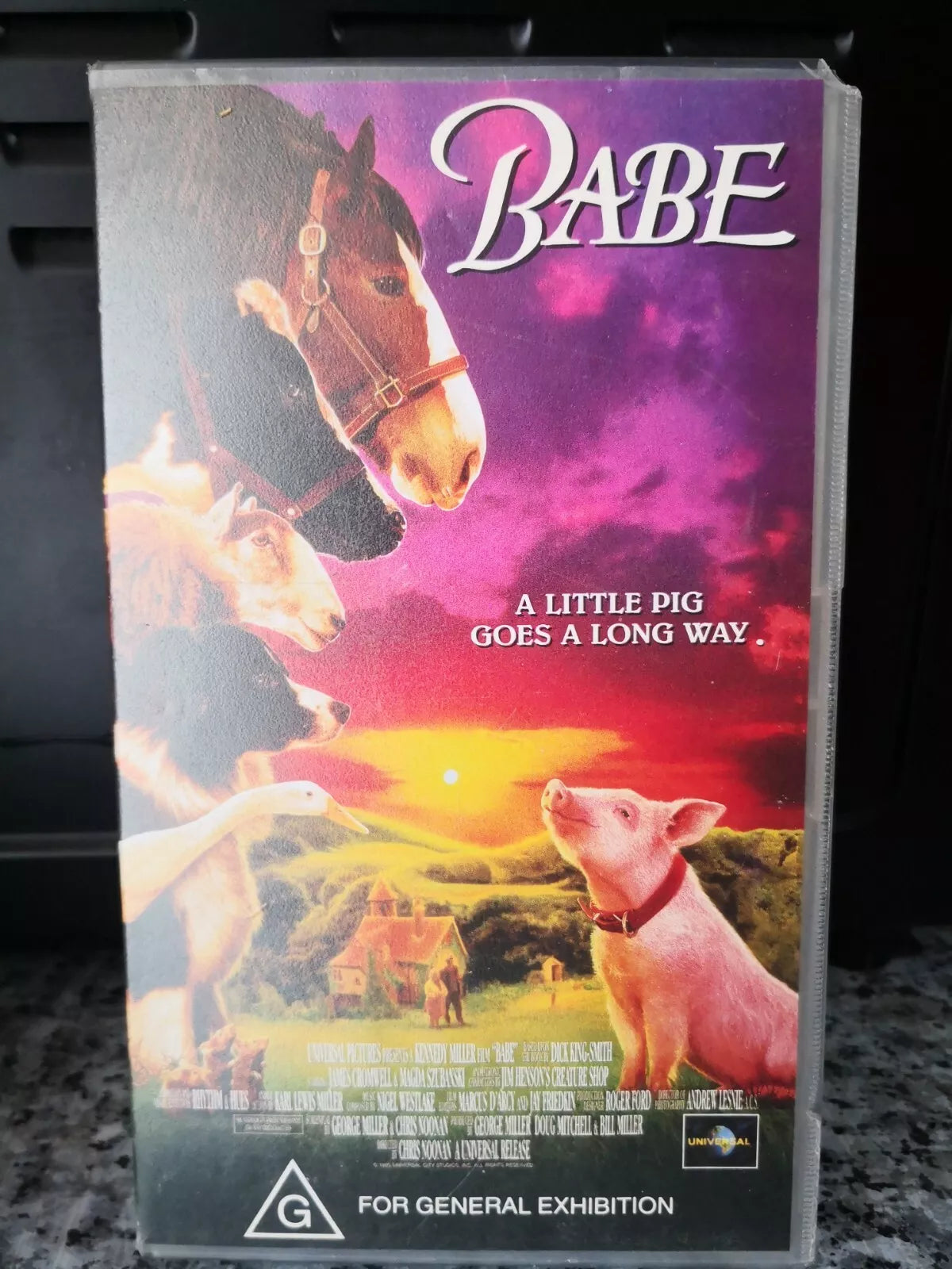 Babe A little Pig Goes a long way - vhs - 1995 - Universal -F