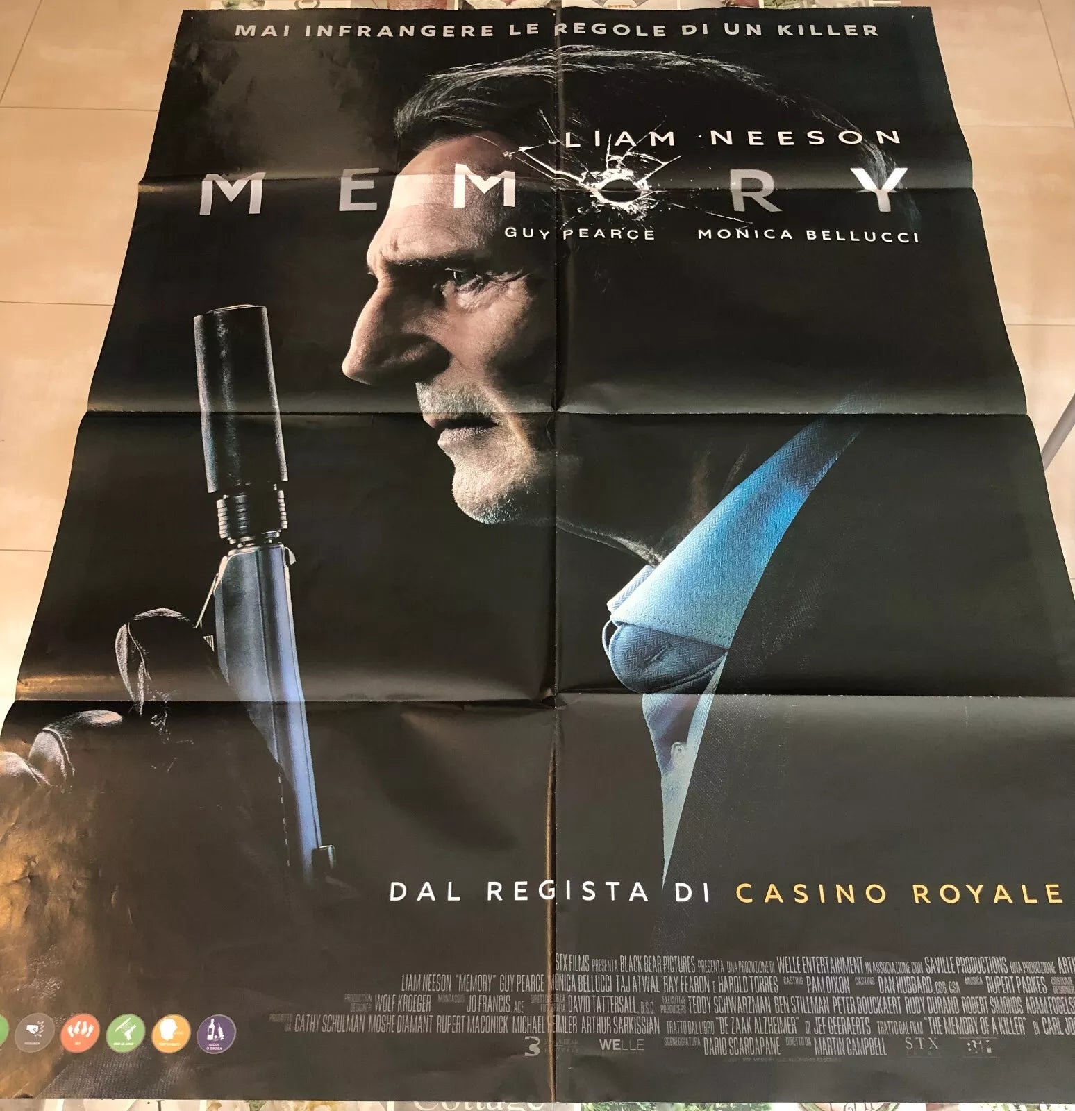 Poster locandina Memory 100x140 cm ORIGINALE da cinema 2022 di Martin Campbell