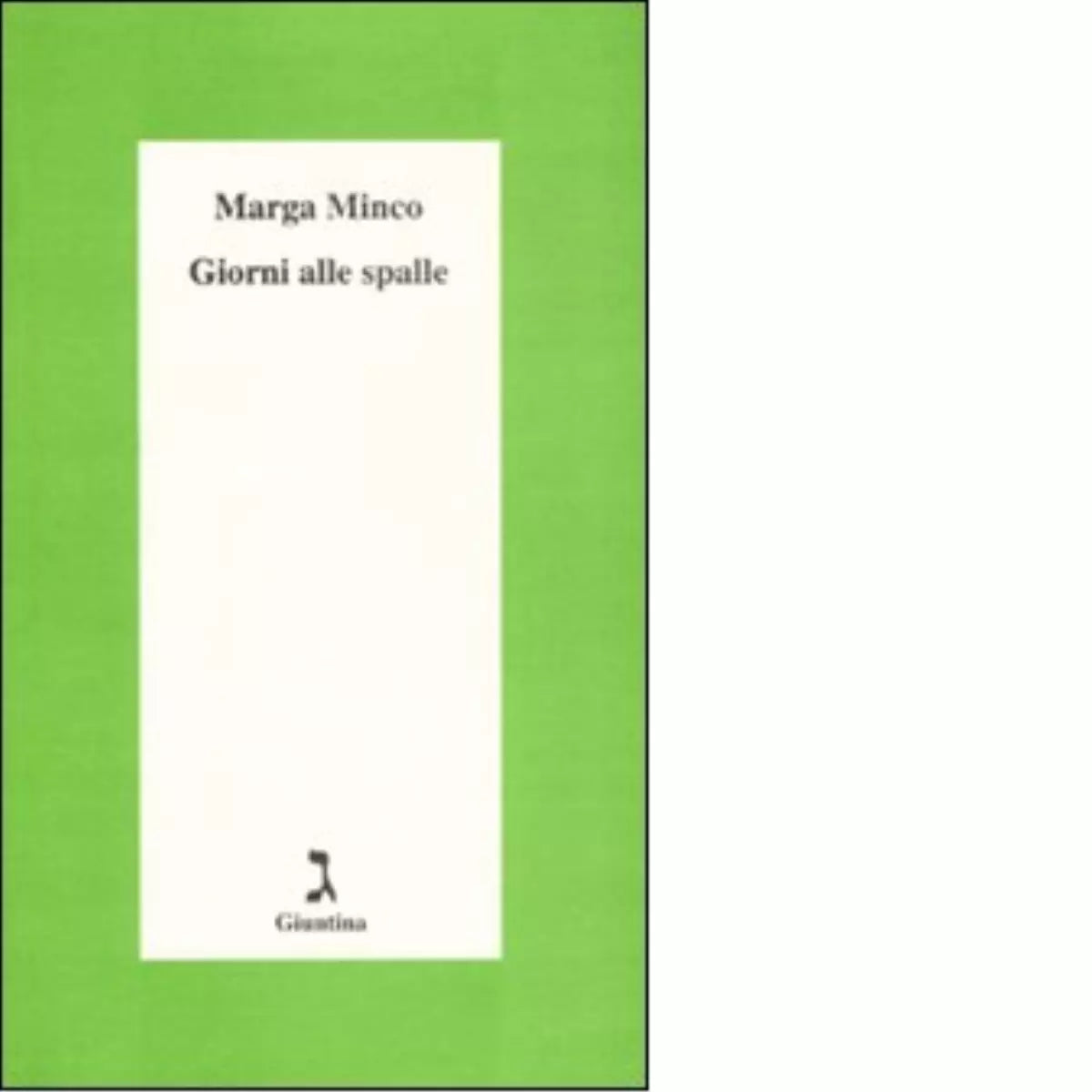 Giorni alle spalle di Marga Minco