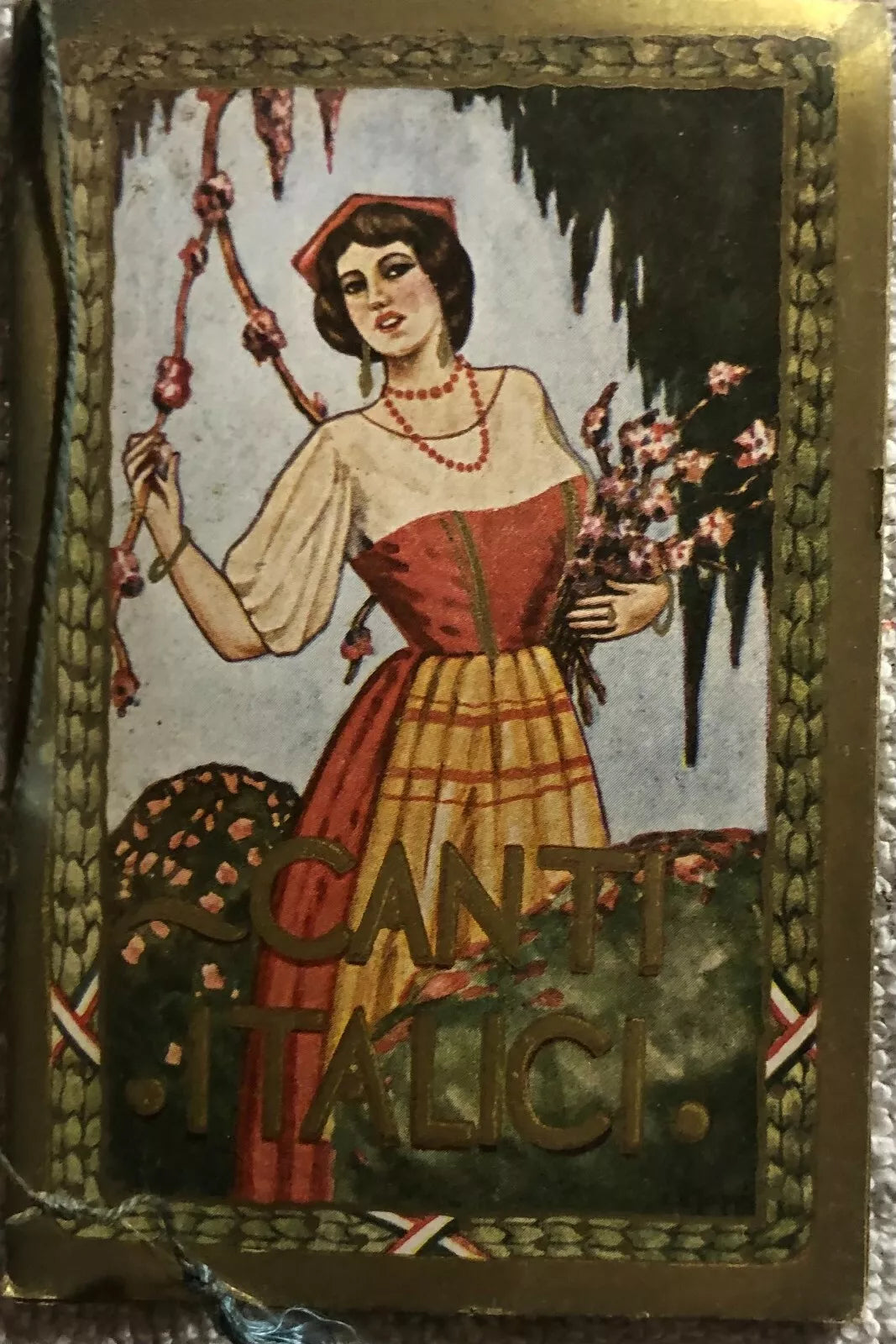 Calendarietto Canti italici di Salone Andaloro Giuseppe, 1934, Off.graf. Nuova