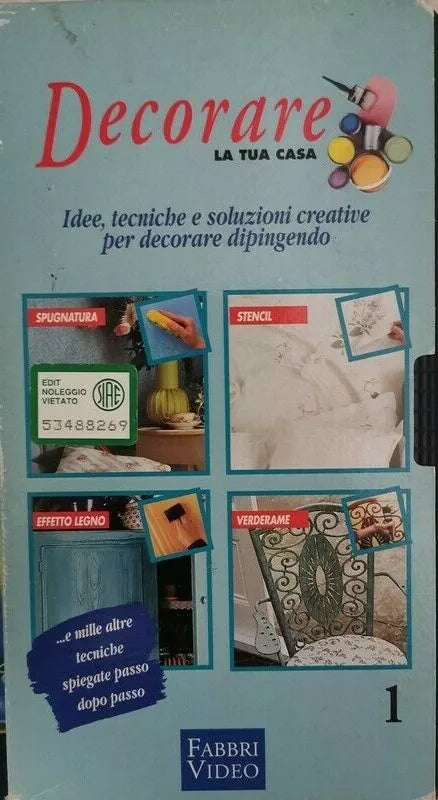 Decorare la Tua Casa VHS Fabbri Video - ER