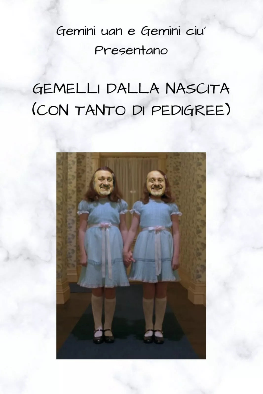 Gemelli dalla nascita con tanto di pedigree di Vincenzo E Massimo Guaglione