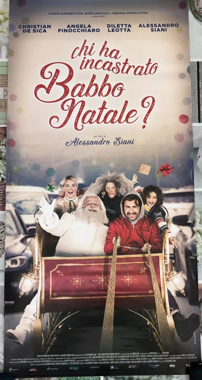 Poster locandina Chi ha incastrato Babbo Natale 33x70 cm ORIGINALE da cinema 20