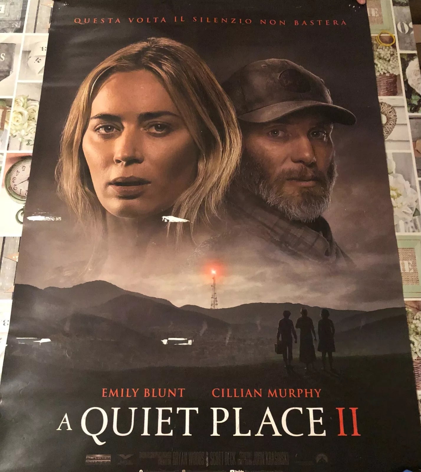 Poster locandina A quiet place 2 100x70 cm ORIGINALE da cinema 2021 di John Kr