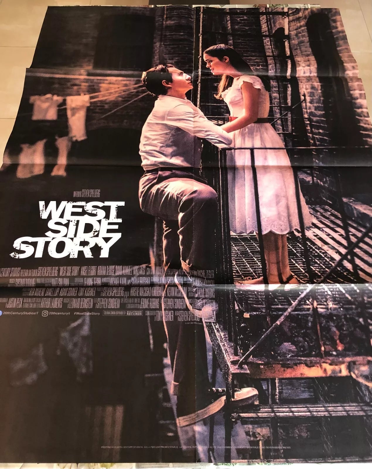 Poster locandina West side story 100x140 cm ORIGINALE da cinema 2021 di Steven S