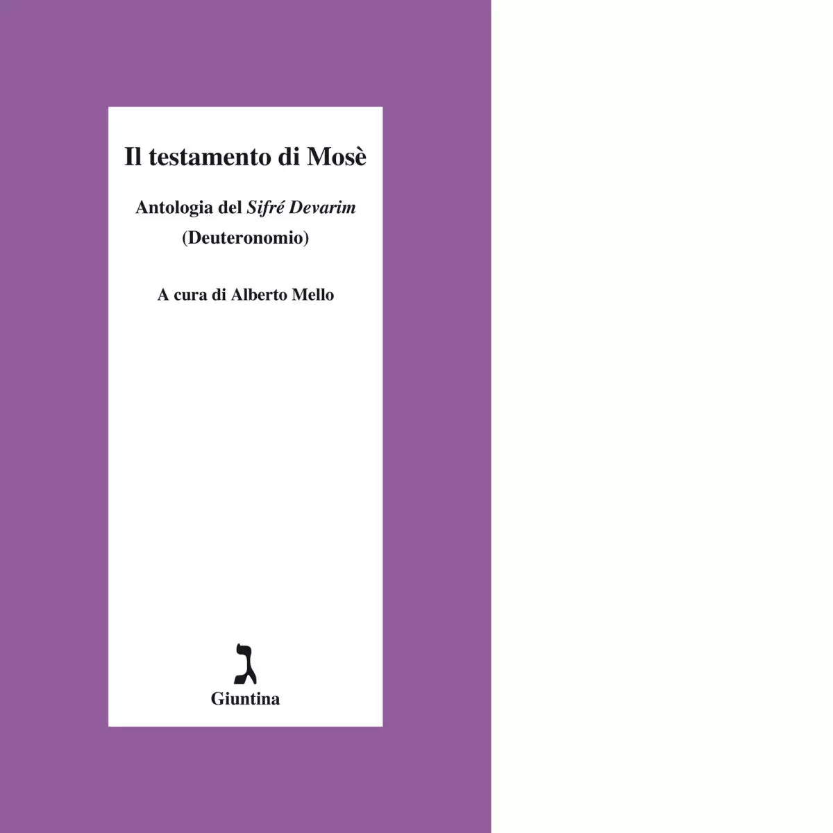 Il testamento di Mos di A Mello